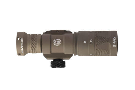 SureFire M300V IR Scout weapon light with tan finish weighs just 4.5 oz with integral mount